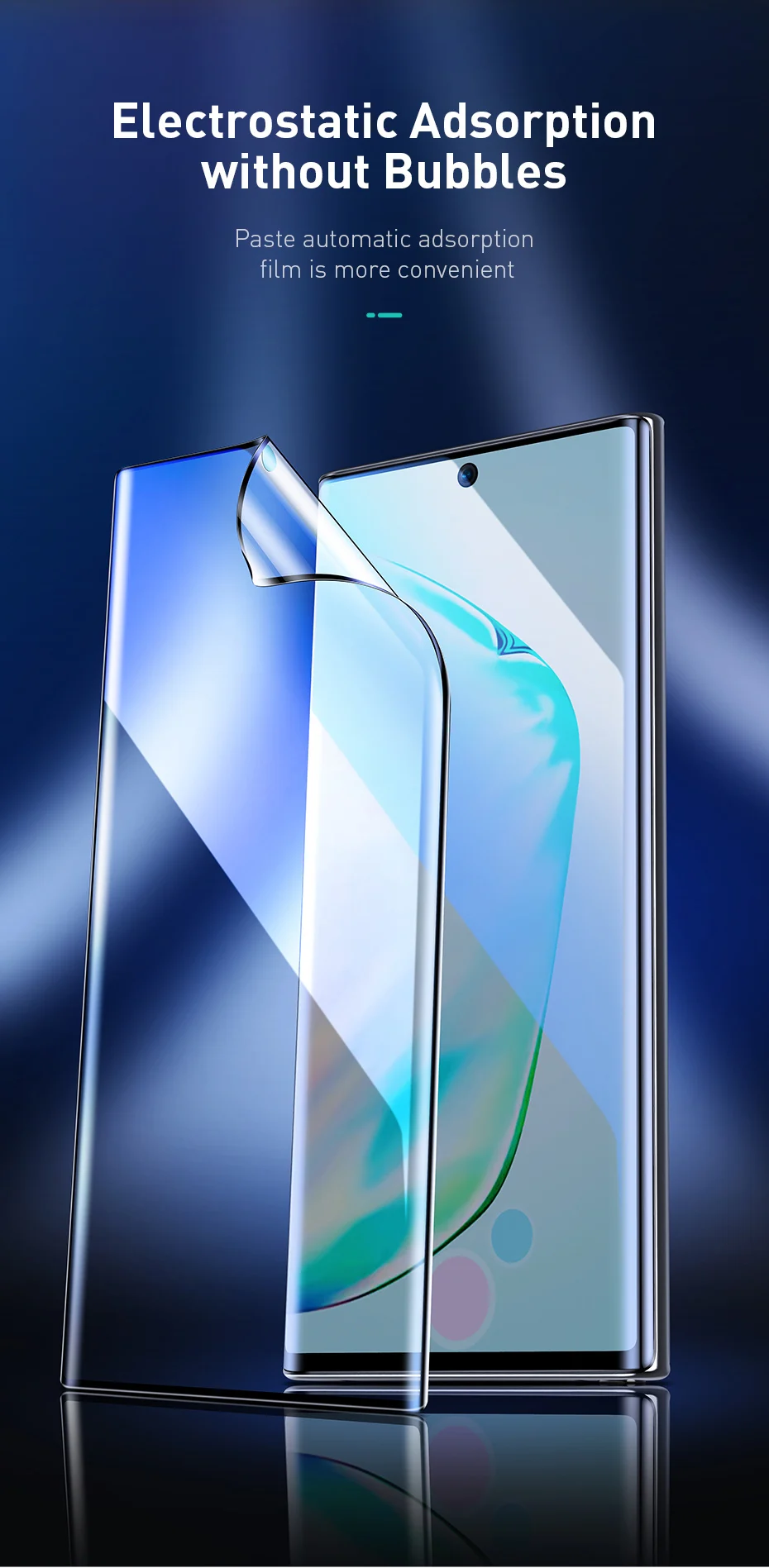 Прозрачная мягкая пленка Baseus, полностью изогнутая пленка, 2 шт, для samsung Galaxy Note10 Note10, анти-Взрывная пленка для экрана, тонкая пленка 0,15 мм