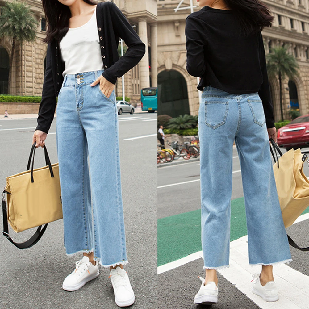Casual Women Jeans High Waist Clothes 