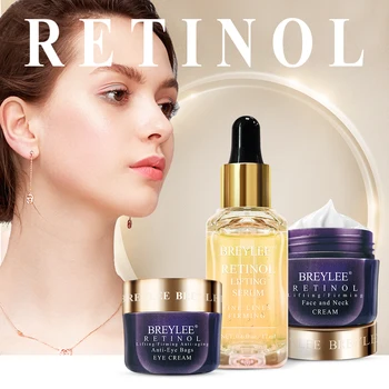 

BREYLEE Retinone Eye Cream Serum Cream Set Anti-aging Wrinkle Lightening Fine Lines Firming Skin Moisturizing Facial Treatment