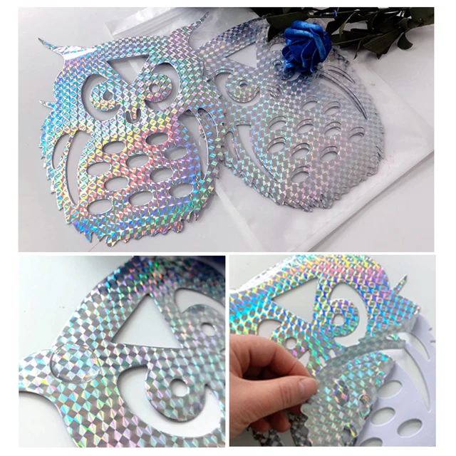 10/ 20Db Madárriasztó Szalag Reflektív Anti -Madár Ijesztő Eflektív Pálca Szalaggalambok Kerti Udvarra Vonatkozó Ablak Espanta Cuco - Image 3