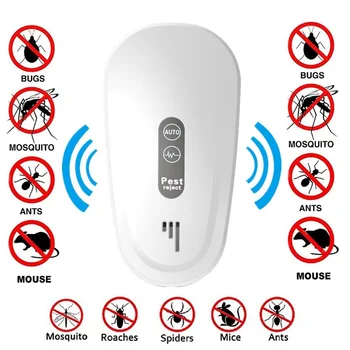 

50% OFF NEW Pest Anti Insect Ultrasonic Reject 160 Square Meters Of Coverage Pest Repeller Electronic Mouse Fly Killer