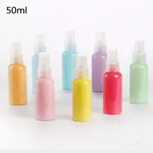 

Macaron 50ml Colorful Portable Empty Spray Bottles Plastic Atomizer Perfume Atomizer Spray Refillable Bottle Container