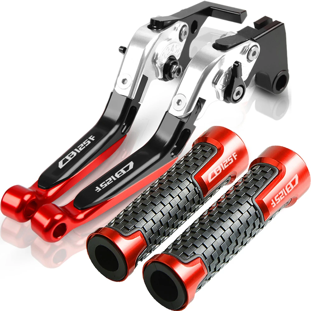 

For HONDA CB125F CB 125F 2016 Motorcycle Adjustable Extendable Brake Clutch Levers and Handlebar Hand Grips Ends CB125 F