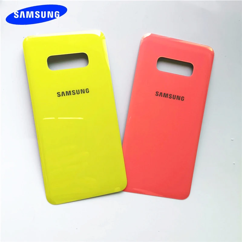 Чехол для samsung galaxy s10e s10 e, 3D стекло, чехол на заднюю панель, запасная защитная оболочка с клейкой наклейкой и логотипом