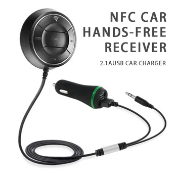 

For Universal Car 1pc Black 3.5mm Jack USB Interface bluetooth Module Receiver Car Charging Wireless Receivers Mayitr