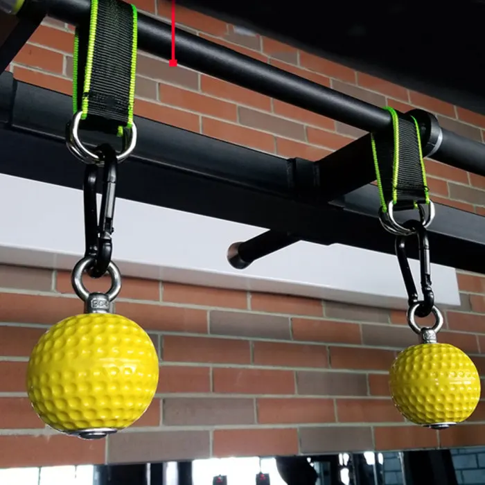 Climbing Pull Up Power Ball Hold Grips Durable Non-Slip Hand Grips Strength Trainer Exerciser SMN88