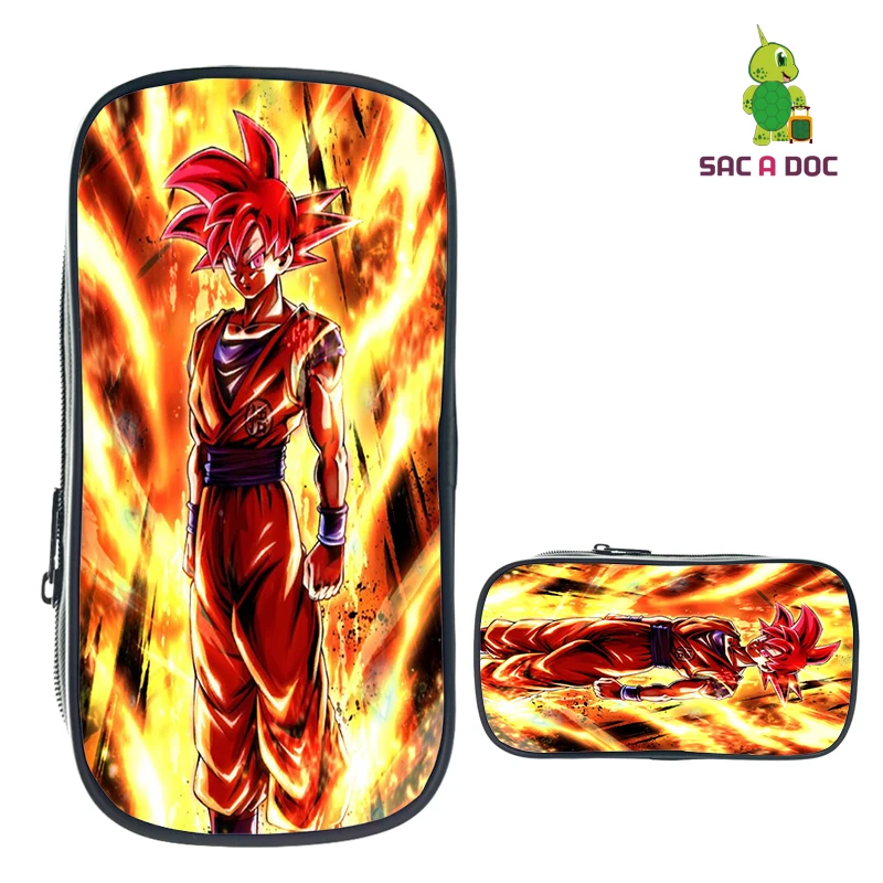 Детский чехол-карандаш Dragon Ball Super Broly, маленькая косметичка для мальчиков и девочек, канцелярские сумки для хранения, школьные принадлежности, косметичка