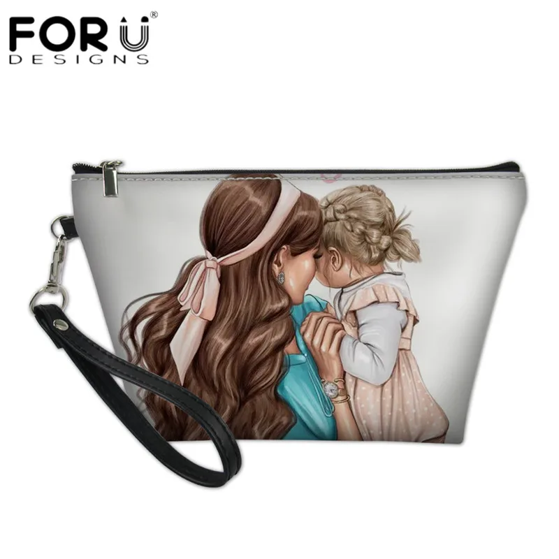 FORUDESIGNS/Чехлы для макияжа на молнии, модные косметички Super Mama Dad, Girl, Mom, Boy, Baby, косметички для девочек-подростков, туалетные принадлежности, органайзер для семьи - Цвет: HMA546Z8