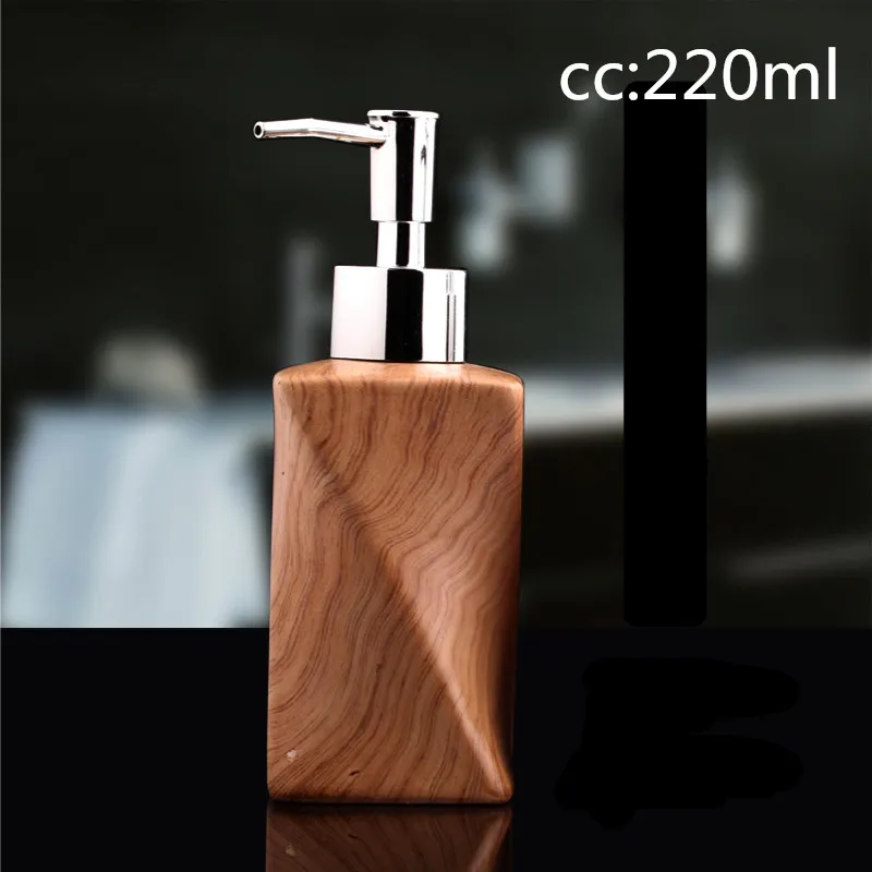 220ml Современный 1 шт. креативный керамический Лосьон бутылка пресс тип шампунь в дорожной упаковке бутылка геля для душа отель домашнее украшение ванной комнаты WSHYUFEI - Цвет: 220ml