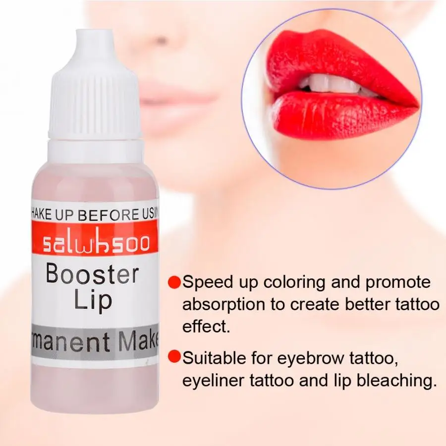 15ML Semi-permanent Tattoo Fixing Agent Eyebrow Eye Lip Dye Tattoo Microblading Pigment Ink Color Lock Liquid Supplies