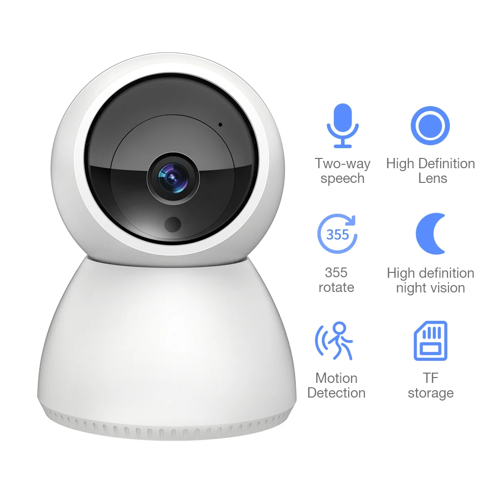 

FEISDA 1080P Wireless Wifi Camera HD Home Surveillance Security PTZ CCTV Camera Two Way Audio P2P Baby Monitor Pet Camera