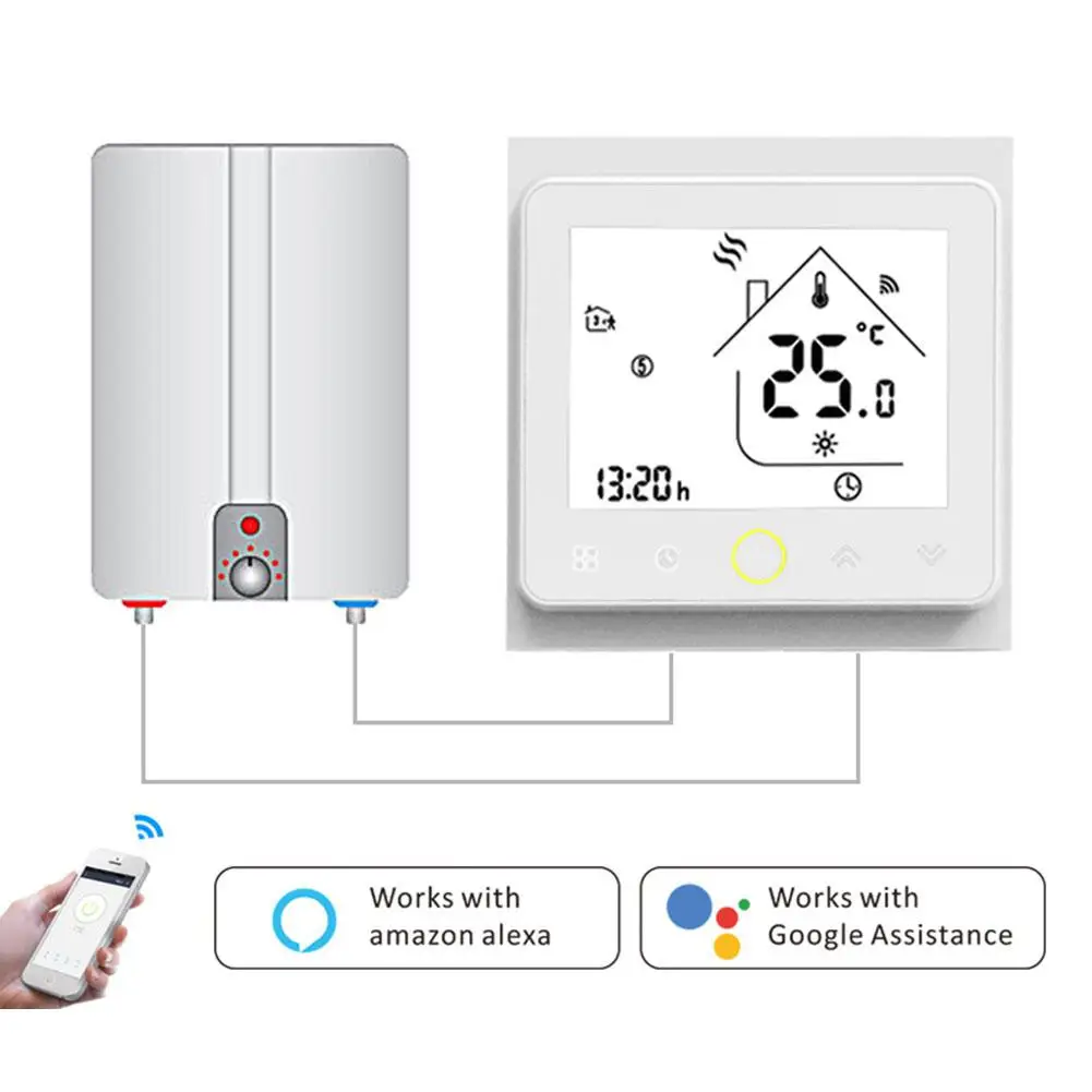 DishyKooker WiFi программируемый газовый котел термостат ЖК-дисплей контроллер температуры
