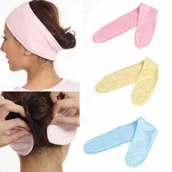 

1PC Adjustable Fabric Makeup Hairband Salon Facial Spa Headband Shower Bath Toweling Color Wide Hair Bands Make Up Accessories