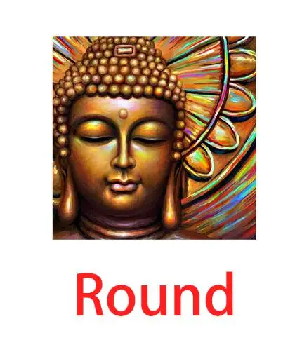 round Алмазная живопись vip c и c - Цвет: round