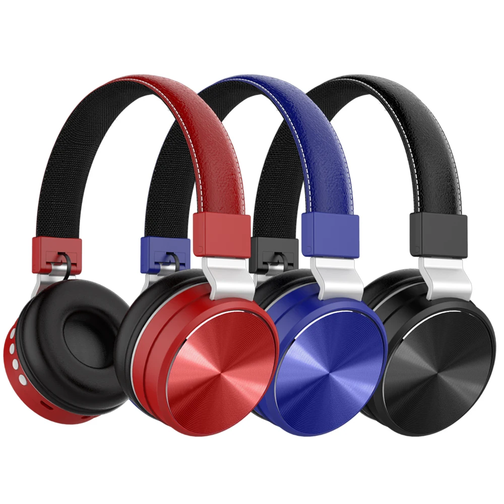 Bluetooth 5 0 Headphones with Microphone Foldable Head mounted Wireless Stereo Headphone Sport gaming Headsets support TF Card