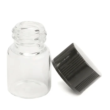 

50Pcs 2ml Mini Sample Trial Bottle Empty Glass Essential Oil Bottle Vials