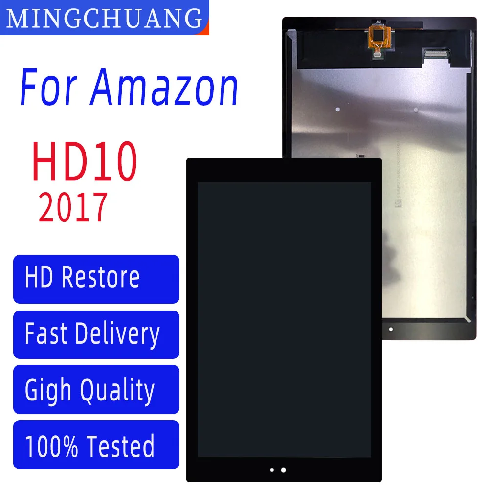 For AmazonKindle Fire HD10 HD 10 7th Gen SL056ZE 2017 LCD Display Touch