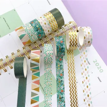 

1X French style foil Washi Tape Kawaii Masking Whale Decorative Tape For Sticker Scrapbooking DIY Photo Album