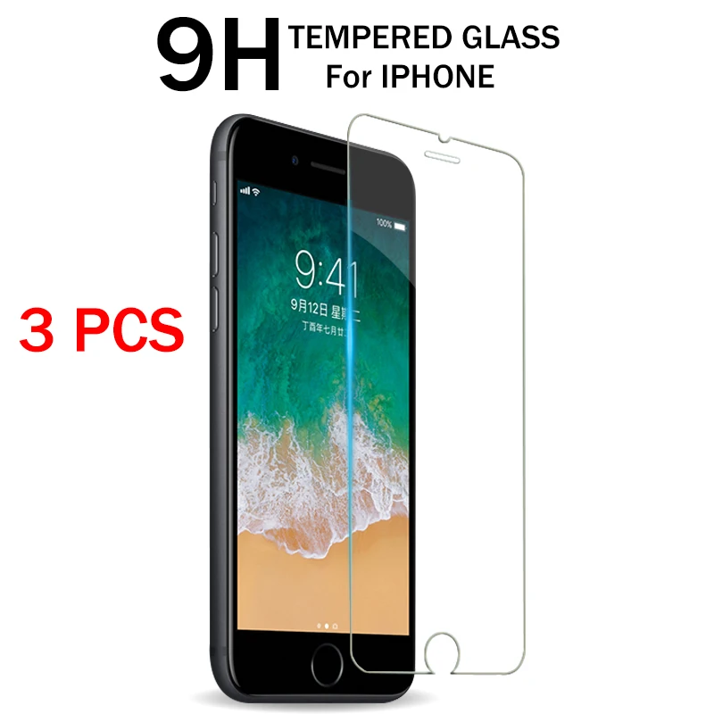 Защитное стекло для iPhone 6 7 8 6S Plus XR X XS 11 Pro MAX iphone 8x6 защита экрана закаленное на |