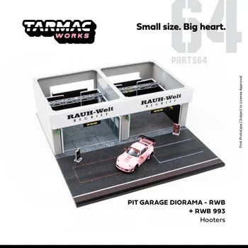 

Tarmac Works 1:64 Racing Pit Garage RWB w/ RWB 993 Hooters