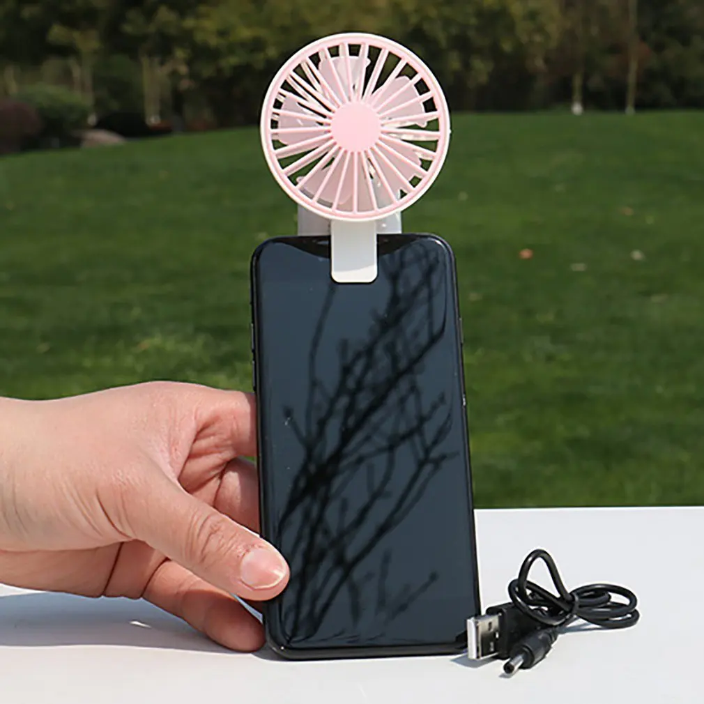 Стильный мини-вентилятор Usb для мобильного телефона, студенческий бесшумный маленький вентилятор, мини портативный вентилятор с зажимом, подарок,, Прямая
