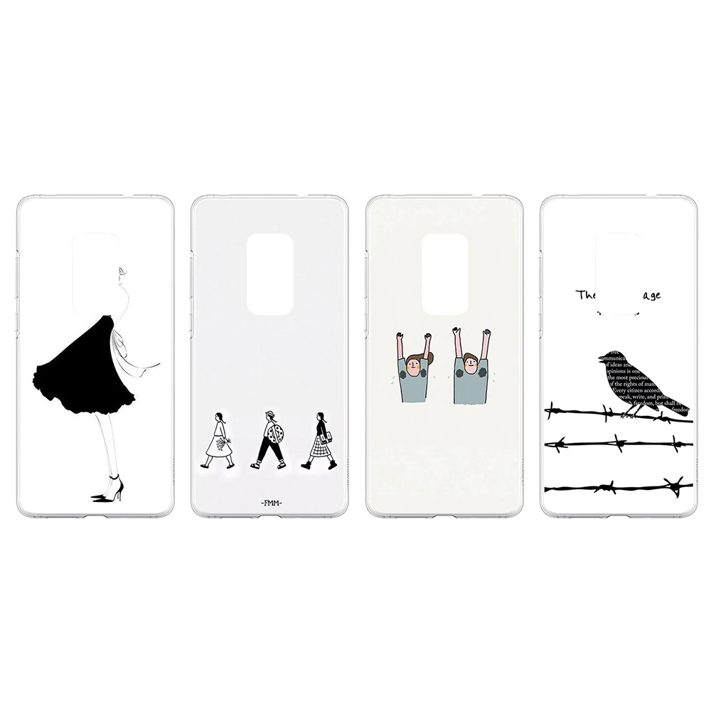 

Simple Silicone Transparent Coque Phone Case For Huawei Mate 20 Nova P10 P20 P30 Nova 3 3i 9i
