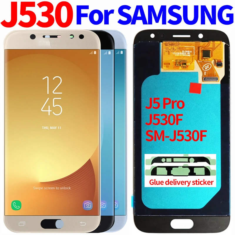 Lcd For Samsung J5 17 Lcd Touch J5 Pro J530 Lcd Sm J530f J530m J530y J530fn Lcd Display Touch Screen Digitizer Assembly Mobile Phone Lcd Screens Aliexpress