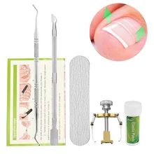 12/24 шт вросшие ногти для ног "францзуский маникюр" вросшие ногти для ног "францзуский маникюр" для педикюра, инструмент для выпрямления волос клип изогнутый BS бандажа Корректор шишки на большом пальце Комплект Забота о ногах инструменты