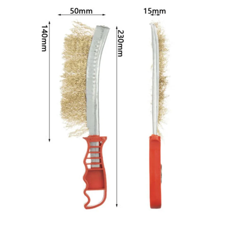 4 Pack Handheld Wire Brush Ergonomically Designed Rust Removal Remover Cleaning Hand Brushes Cleaner
