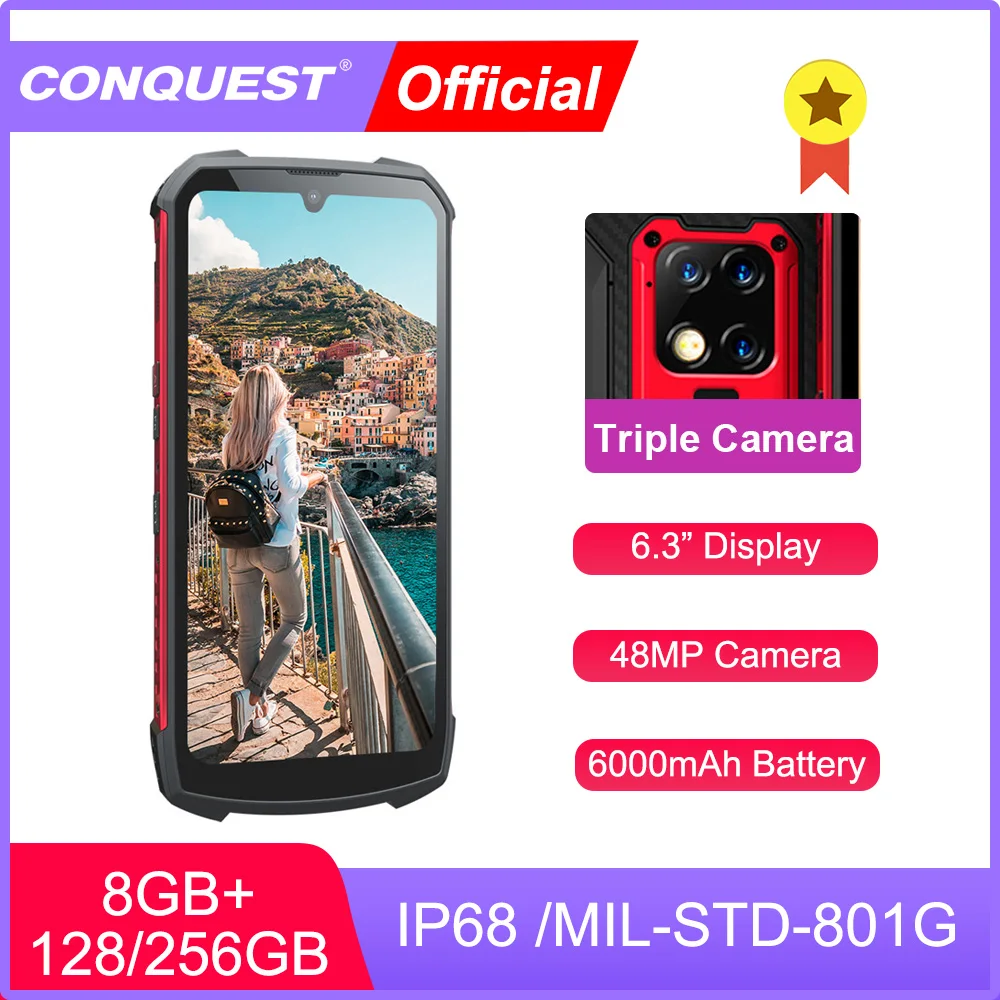 

48MP Triple Camera Android Rugged Smartphone IP68 Waterproof Celular Cell phone Cellphones Mobile Phones Unlocked