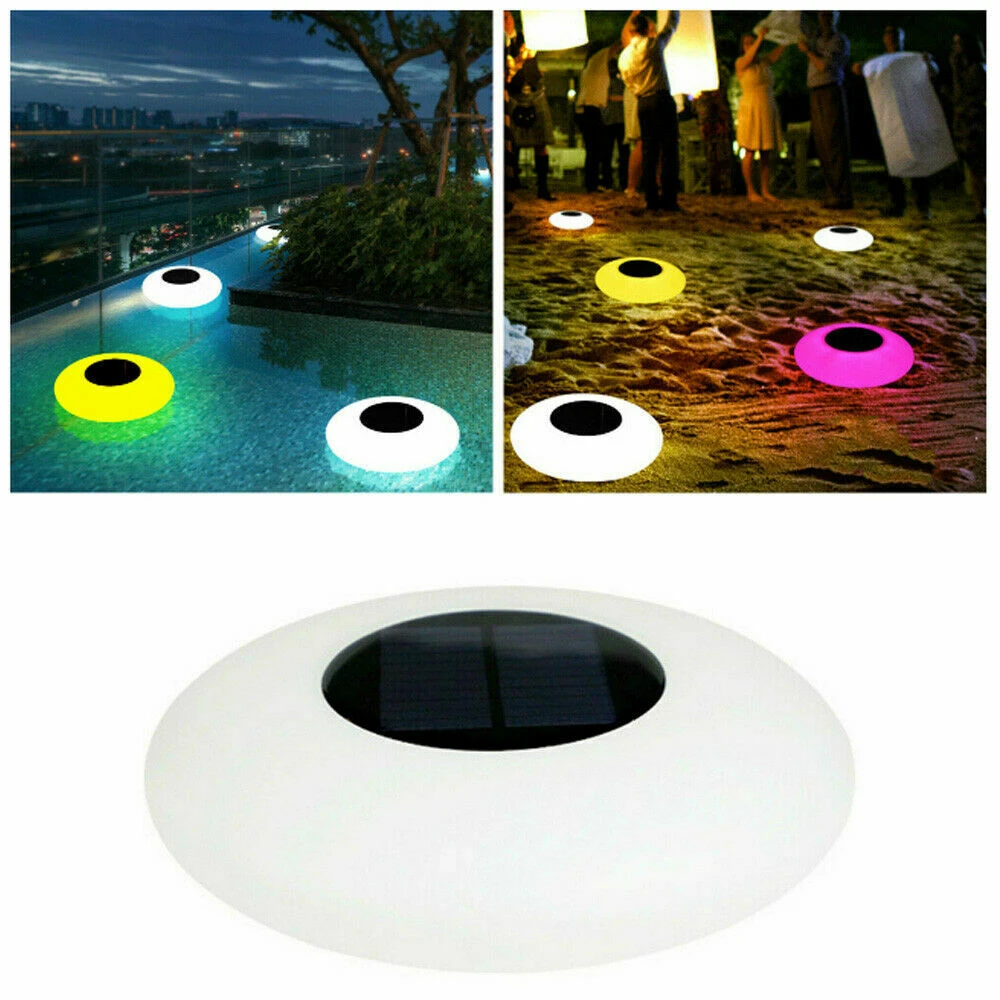 Garden Solar Powered Waterproof Romantic Pond Colorful LED Multi Modes Inflatable Floating Pool Light best solar light for home
