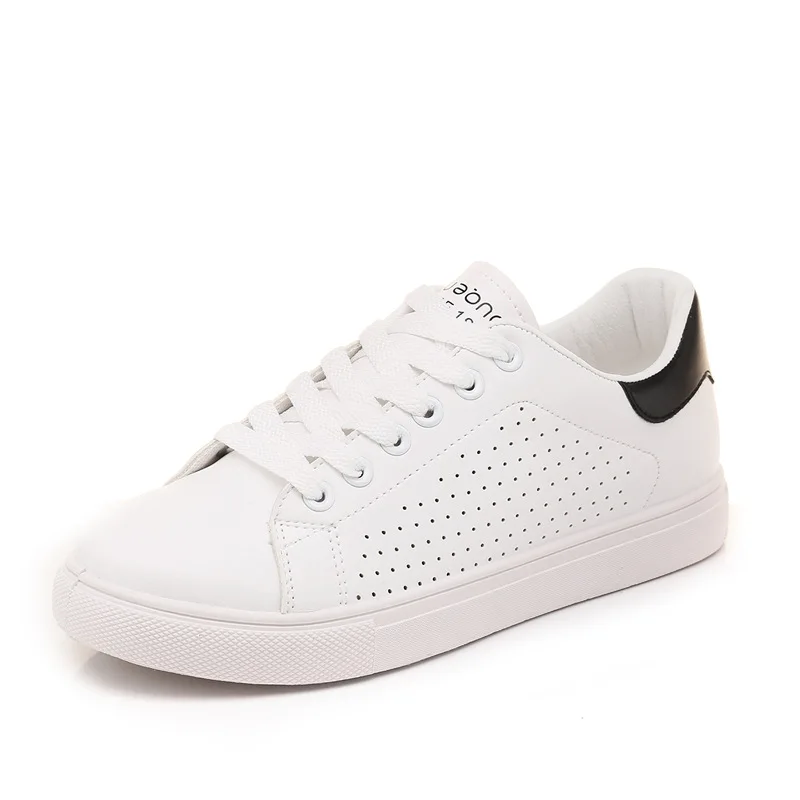 

Vulcanized Shoes Pop Fashion Platform PU Leather Classic Cotton Women lace-up White Autumn Winter Shoes Sneakers