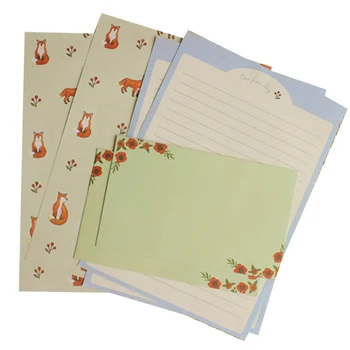 

Creative Simple Love Letter Cute 4 Letter +2 Envelopes Greeting Cards Mini Small Special paper Envelopes Stationery Suit
