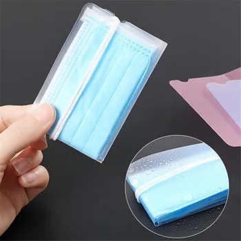 

Storage Box Folding Mask Holder Portable For Facemask Masks Dustmask Face Maskswashable and Reusable Boite De Rangement