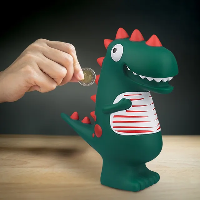 Dinosaur Piggy Bank Drop-proof Cute Creative Children's Cartoon Piggy Bank Net Red Desktop Decoration Birthday Gift 2