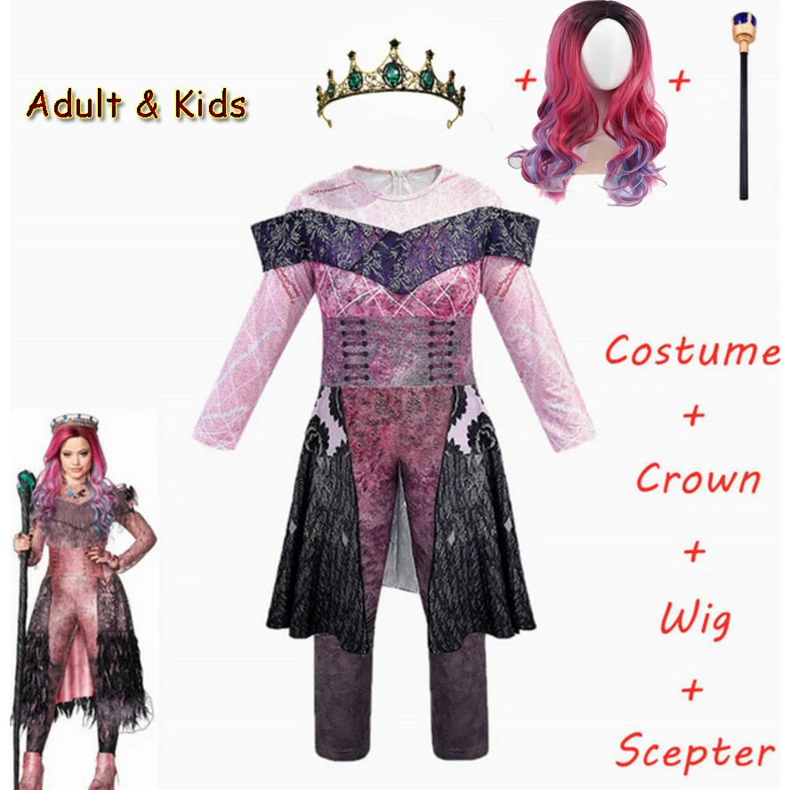 Audrey Descendants 3 Costume pour Filles Costume Classique dhalloween Cosplay Jumpsuit pour Enfants Enfants 