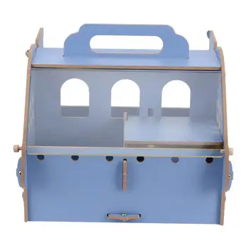 

Outdoor Portable Safe Carrying Wooden Hamster House Cage Pet Carrier Travel Accessory Pet Rabbit Hamster House Pet Products