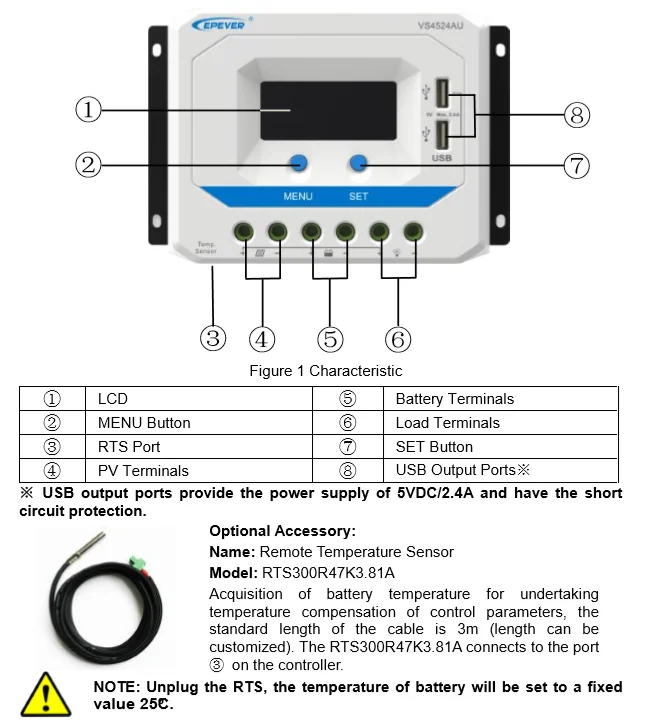 EPever Контроллер заряда PWM 60A 45A 30A 20A 10A 12V24V36V48V View star2024au регулятор универсальный lcd двойной USB