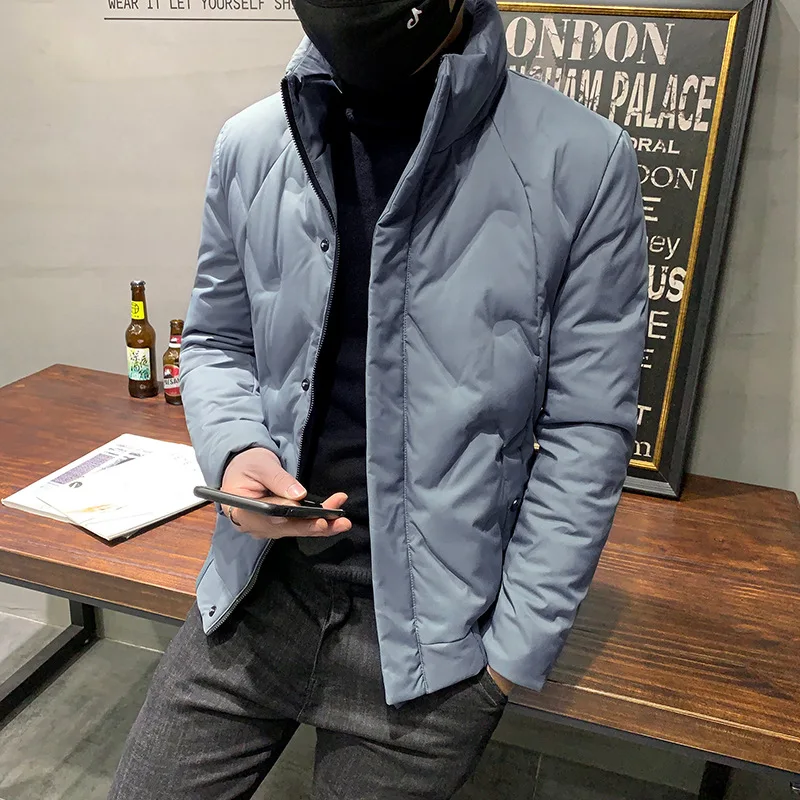 MEN'S down Jacket New Products Korean-style Short Stand Collar down Jacket Men's Fashion Slim Fit Warm down Jacket Coat