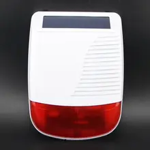 Solar Power Wireless Outdoor Flashing Strobe Siren For Home Burglary Intrusion Alarm System Home Security