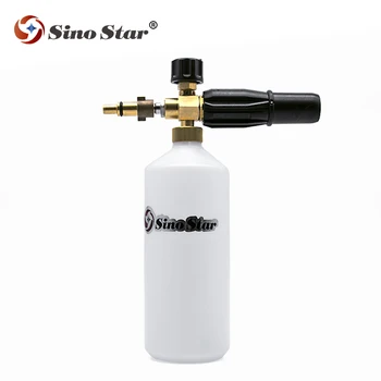 

high pressure diy snow foam lance foam cannon with bottle metal mesh filter for car washing