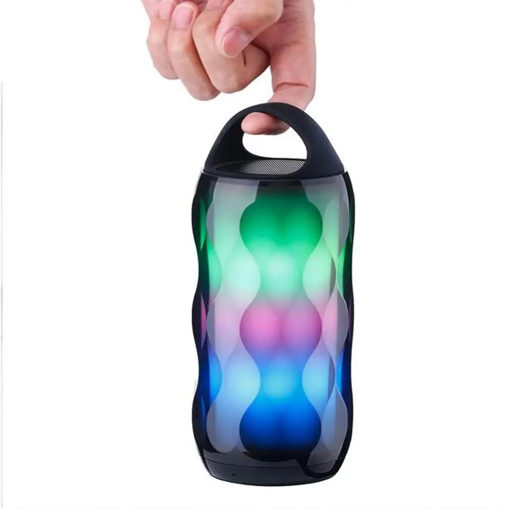 BEESCLOVER Colorul ночник Bluetooth динамик Портативный беспроводной громкоговоритель Bluetooth Управление 6 цветов светодиодный Настольный светильник d20