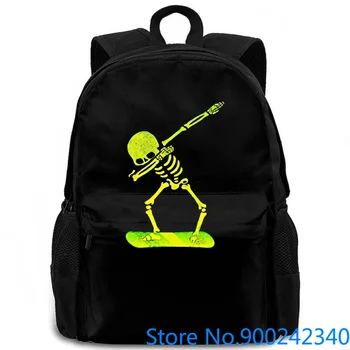

Halloween Dabbing Skeleton Snowboardings Dab Print for Boy women men backpack laptop travel school adult student