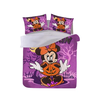 

Halloween Minnie Mickey Bedding Set Duvet Cover Pillowcase Adult Children Gift King Size Bed Set The Nightmare Befor Christmas