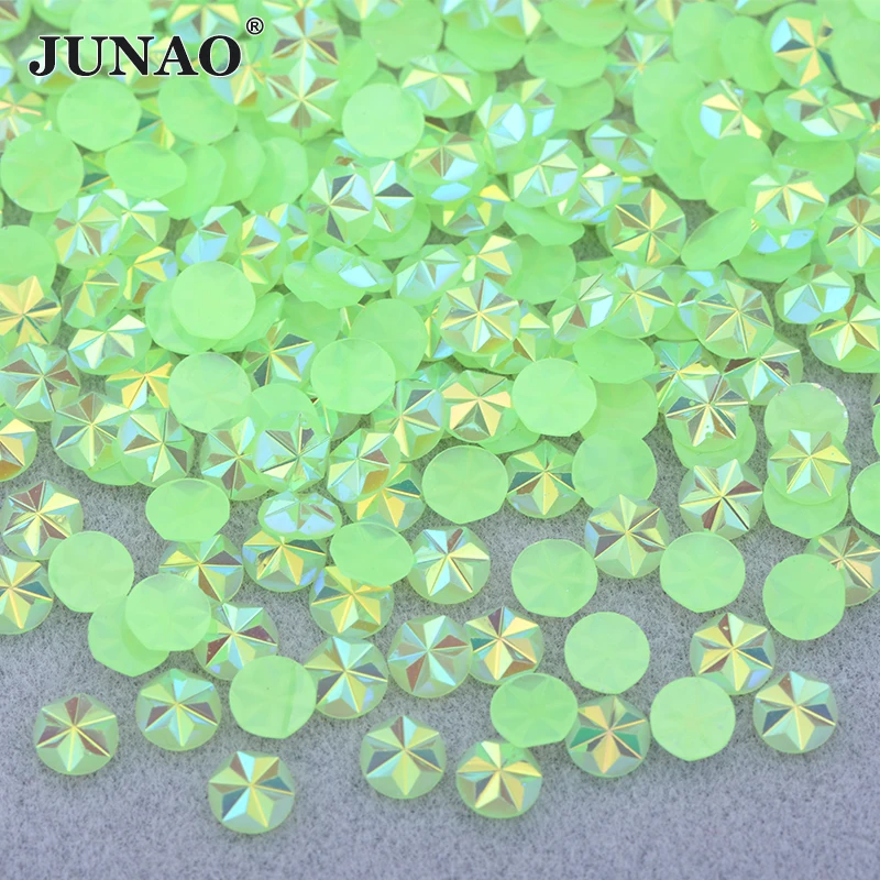 JUNAO 500pcs 5mm Purple Blue AB Flowers Nail Rhinestones Stones Appliques Resin Strass Crystal Stickers For Scrapbook Crafts — view 5