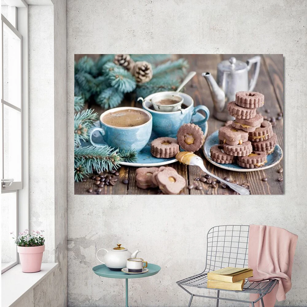 

Full Drill Square Diamond Painting Cross Stitch 5d Diamond Mosaic Art Diamond Embroidery Coffee Cake Rhinestone Home Decor