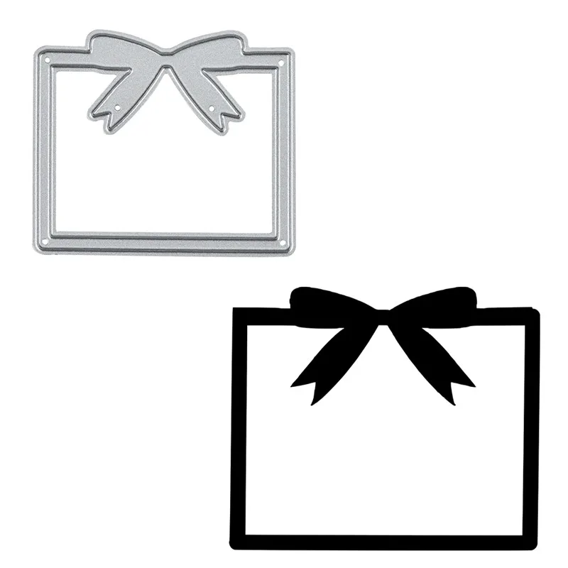 

Naifumodo Bow Frame Dies Metal Cutting Dies New 2019 for Scrapbooking Album Card Making Embossing Cuts Stencil Background Dies