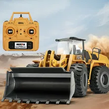 2,4 ГГц 1:14 RC легированная сталь модель автомобиля Электрический экскаватор на дистанционном управлении бульдозер инженерный автомобиль детские игрушки