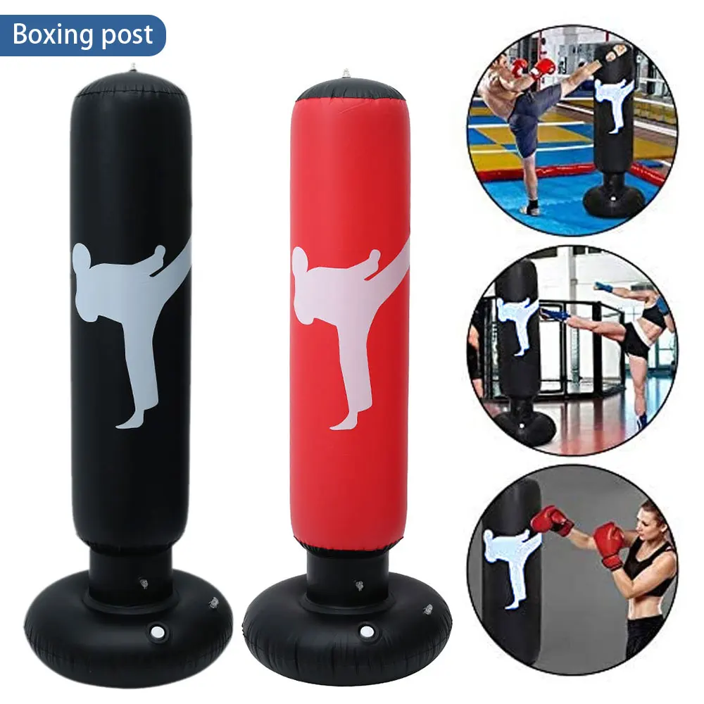 Sac De Frappe Speed Ball Boxe – Noir/rouge, Suspendu, PU, Neuf