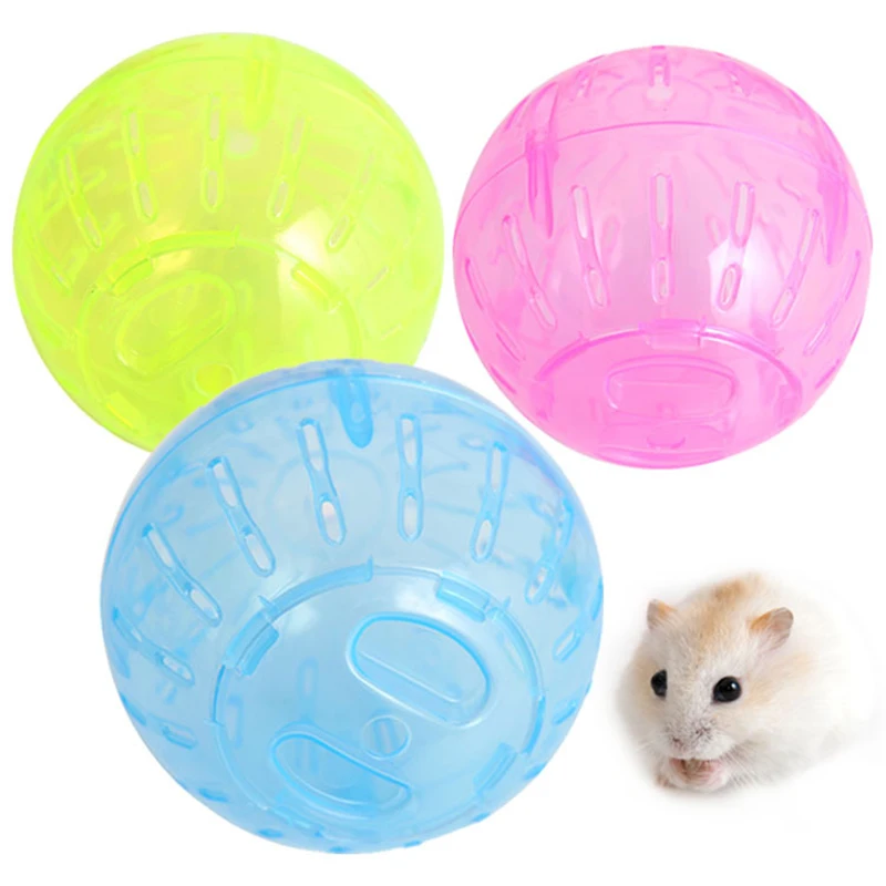 Barato Ratón de plástico para roedores de mascotas, bola para trotar, hámster, gerbo, para hacer ejercicio, divertido y portátil, accesorio para juguetes GmJKoYLGB